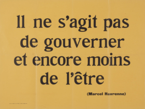 il ne sagit pas de gouverner